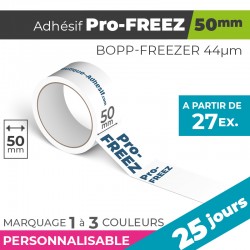 Adhésif Personnalisé - Pro-FREEZ 50mm | 44µm | 25 Jours