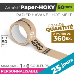 Adhésif Personnalisé - Paper-HOKY 50mm | 89µm | 25 Jours