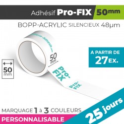 Adhésif Personnalisé - Pro-FIX 50mm | 48µm | 25 Jours