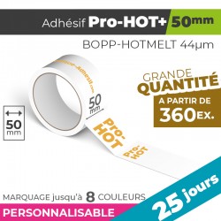 Adhésif Personnalisé - Pro-HOT+ 50mm | 44µm | 25 Jours