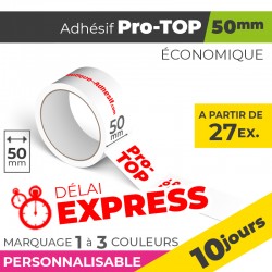 Adhésif Personnalisé - Pro-TOP 50mm | 10 Jours