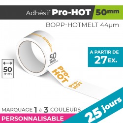 Adhésif Personnalisé - Pro-HOT 50mm | 44µm | 25 Jours