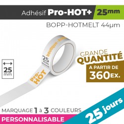 Adhésif Personnalisé - Pro-HOT+ 25mm | 44µm | 25 Jours