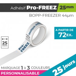 Adhésif Personnalisé - Pro-FREEZ 25mm | 44µm | 25 Jours