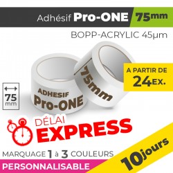 Adhésif Personnalisé - Pro-ONE 75mm | 45µm | 10 Jours
