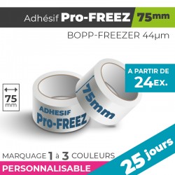 Adhésif Personnalisé - Pro-FREEZ 75mm | 44µm | 25 Jours