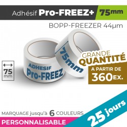 Adhésif Personnalisé - Pro-FREEZ+ 75mm | 44µm | 25 Jours