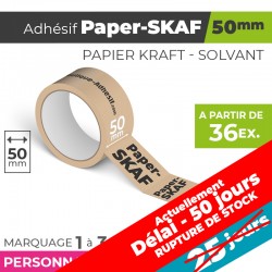 Adhésif Personnalisé - Paper-SKAF 50mm | 125µm | 25 Jours