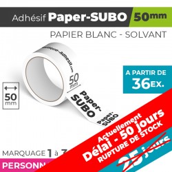 Adhésif Personnalisé - Paper-SUBO 50mm | 25 Jours