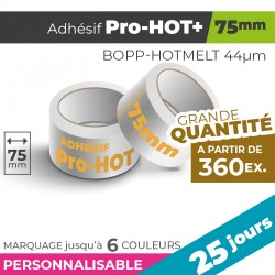 Adhésif Personnalisé - Pro-HOT+ 75mm | 44µm | 25 Jours
