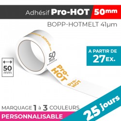 Adhésif Personnalisé - Pro-HOT 50mm | 41µm | 25 Jours