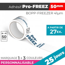 Adhésif Personnalisé - Pro-FREEZ 50mm | 41µm | 25 Jours