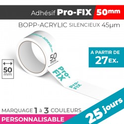 Adhésif Personnalisé - Pro-FIX 50mm | 45µm | 25 Jours