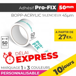 Adhésif Personnalisé - Pro-FIX 50mm | 45µm | 10 Jours