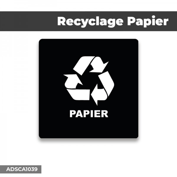 Signalétique, Recyclage Papier, Autocollant Imprimé