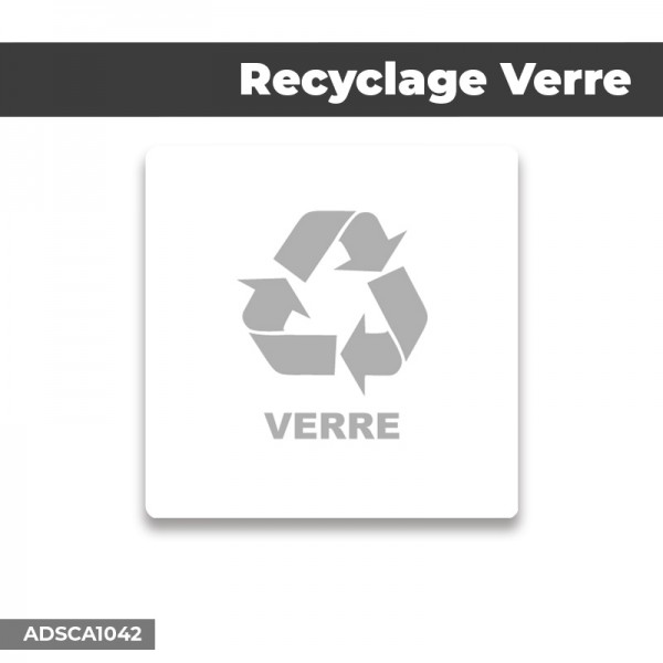 sticker recyclage papier autocollant pour poubelles - Stickers