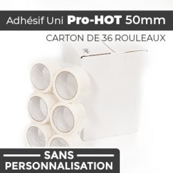 Adhésif Uni Pro-HOT 50mm - 36 rouleaux