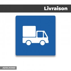 Autocollant | LIVRAISON | Format Carré