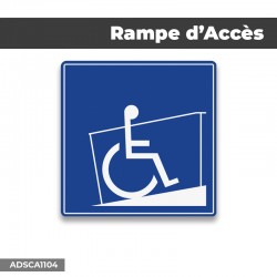 Autocollant | RAMPE D'ACCES | Format Carré