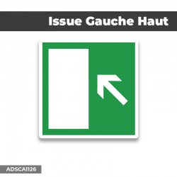 Autocollant | ISSUE GAUCHE HAUT | Format Carré
