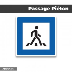 Autocollant | PASSAGE PIÉTON | Format Carré