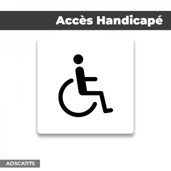 Nouveau format pour l'autocollant attention accès handicap