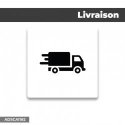Autocollant | LIVRAISON | Format Carré