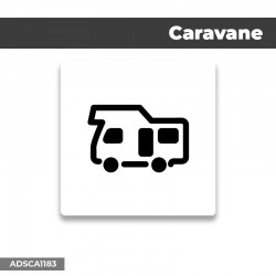 Autocollant | CARAVANE | Format Carré