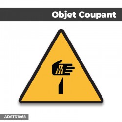 Autocollant | OBJET COUPANT | Format Triangle