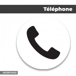 Autocollant | TELEPHONE | Format Rond