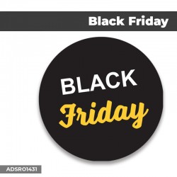 Autocollant | BLACK FRIDAY | Format Rond