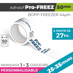Adhésif Personnalisé - Pro-FREEZ 50mm | 44µm | 25-35 Jours