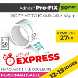 Adhésif Personnalisé - Pro-FIX 50mm | 48µm | 12-15 Jours