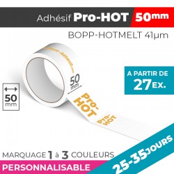 Adhésif Personnalisé - Pro-HOT 50mm | 41µm | 25-35 Jours
