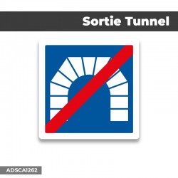 Autocollant | Sortie tunnel | Format Carré