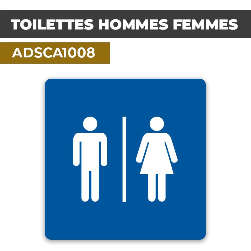 Autocollant TOILETTES HOMMES FEMMES l Toilettes et Sanitaires
