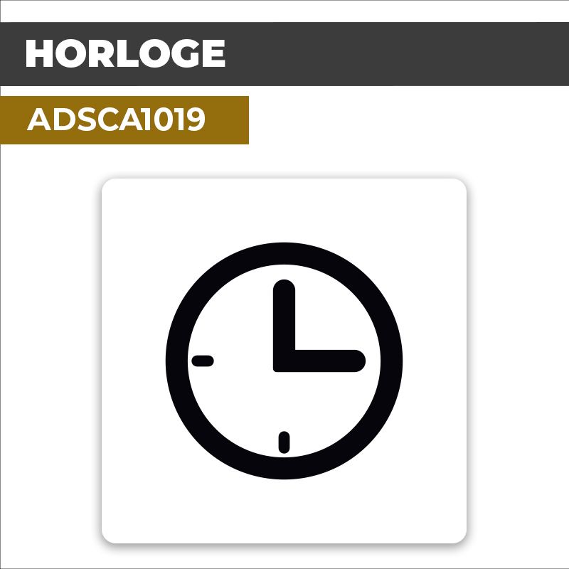 Autocollant HORLOGE l Pictogrammes