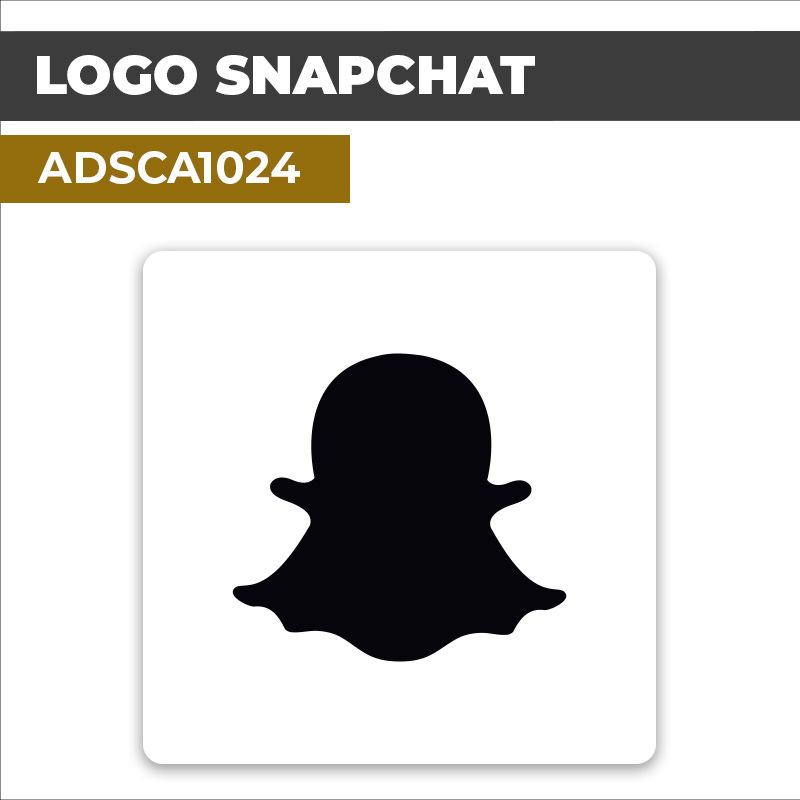 Autocollant LOGO SNAPCHAT l Réseaux sociaux