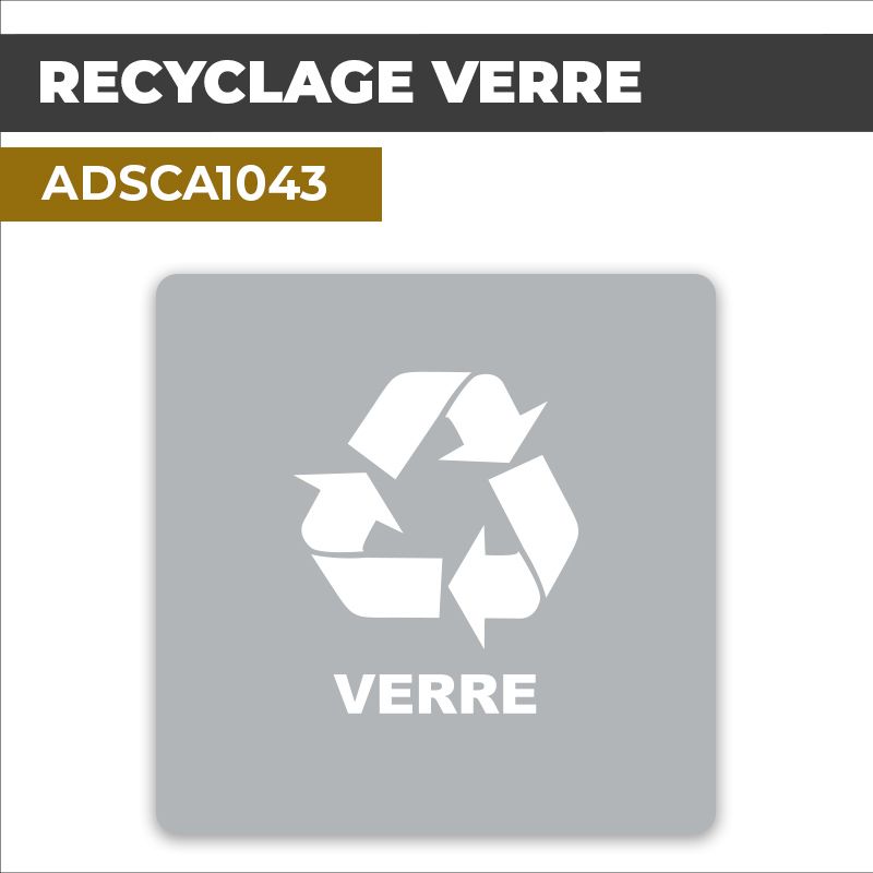 Autocollant RECYCLAGE VERRE l Recyclage et tri sélectif