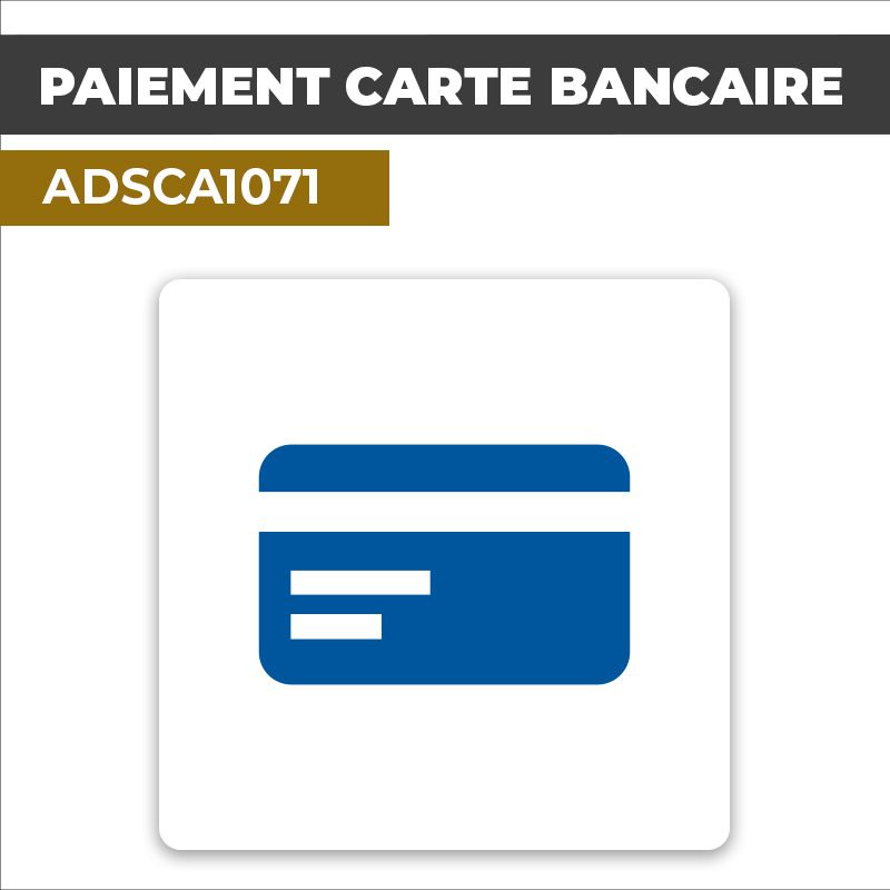 Autocollant PAIEMENT CARTE BANCAIRE | Moyens de paiement