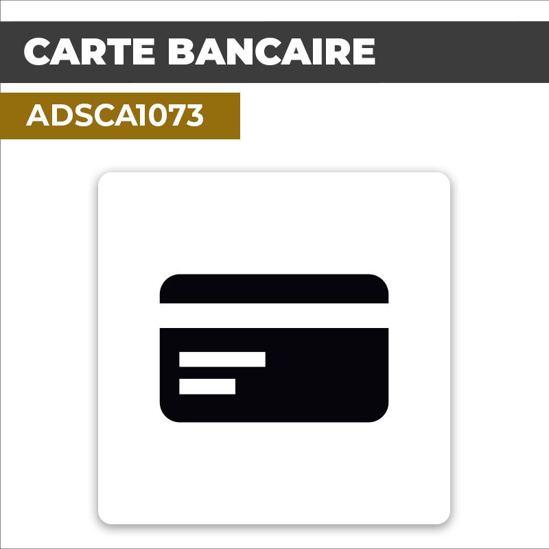 Autocollant PAIEMENT CARTE BANCAIRE | Moyens de paiement