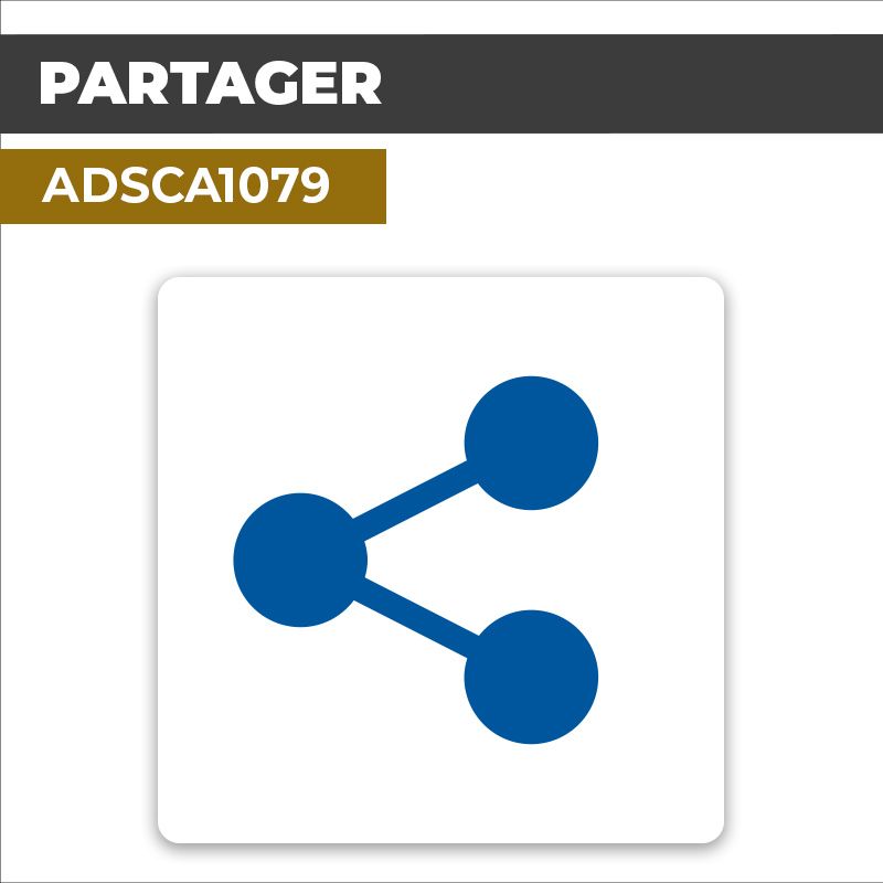 Autocollant PARTAGER | Wifi et connectivité