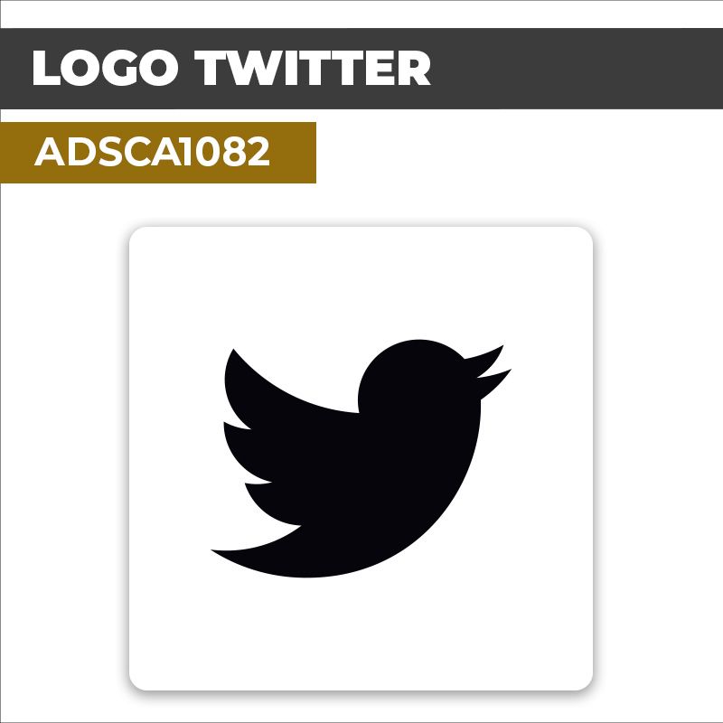 Autocollant LOGO TWITTER | Réseaux sociaux