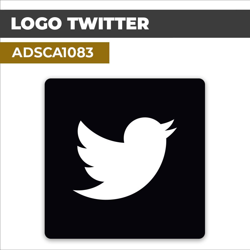 Autocollant LOGO TWITTER | Réseaux sociaux