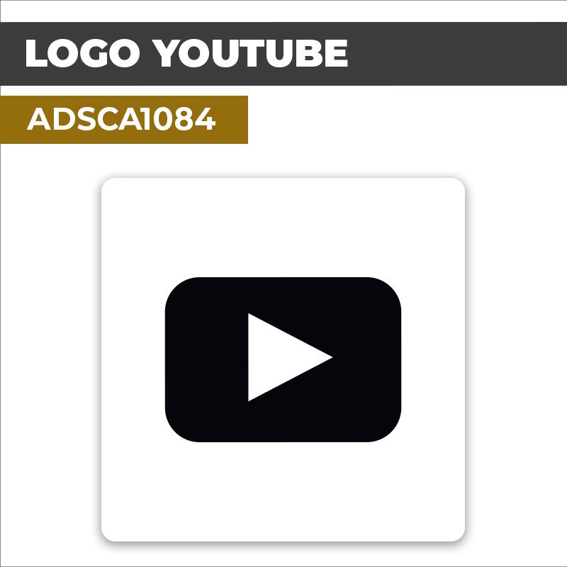 Autocollant LOGO YOUTUBE | Réseaux sociaux