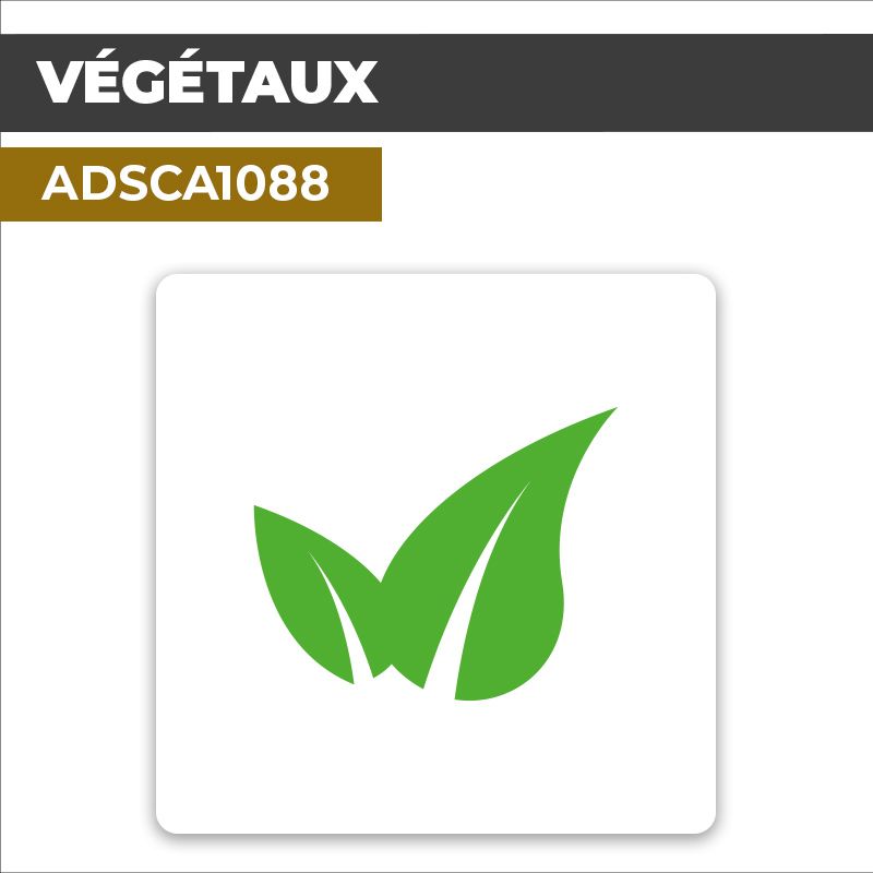 Autocollant VÉGÉTAUX | Déchets et poubelles