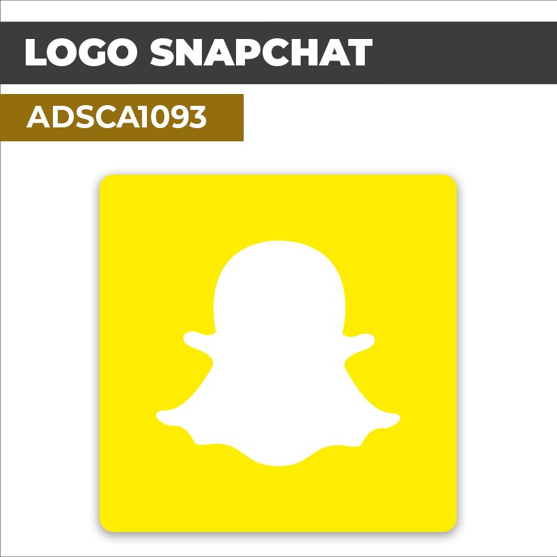 Autocollant LOGO SNAPCHAT | Réseaux sociaux