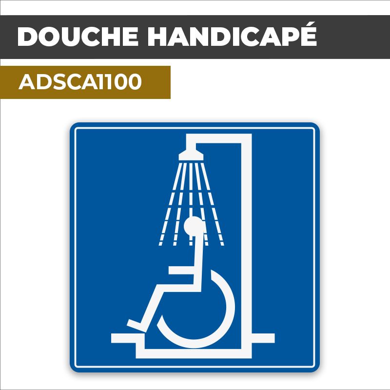 Autocollant DOUCHE HANDICAPE | Handicap et PMR