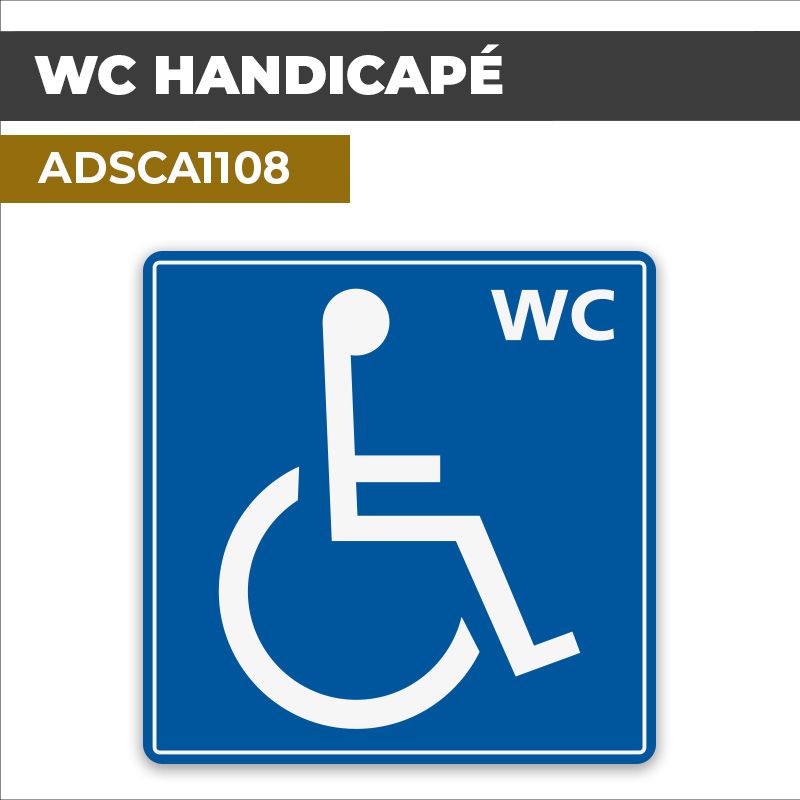 Autocollant WC HANDICAPE | Handicap et PMR