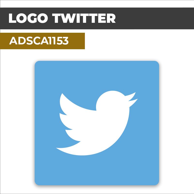 Autocollant LOGO TWITTER | Réseaux sociaux